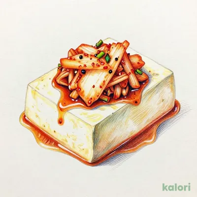 ニラキムチ冷奴