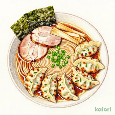 Chinese Soba + Gyoza Set
