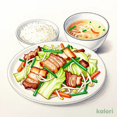 肉野菜炒め定食