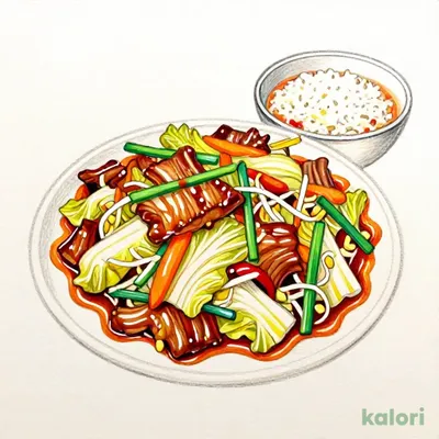 バクダン炒め定食
