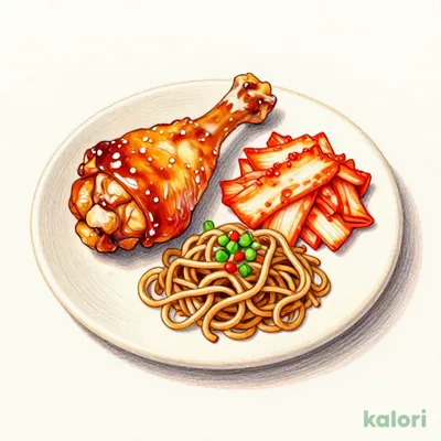 Three Item Platter (Menma, Kimchi, Yakitori with Green Onion)