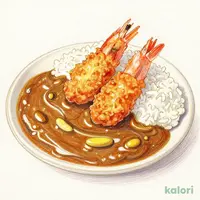 海老フライカレー
