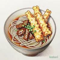 ごぼう天牛肉そば