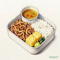 カレー&豚生姜焼き弁当