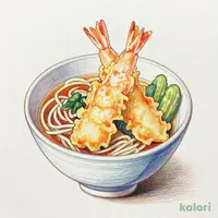 名古屋海老天丼ミニそばセット