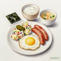目玉焼朝食