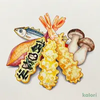 月見天ぷら盛合せ
