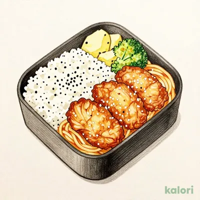 Fried Chicken Bento (4 pieces)