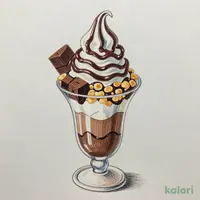 チョコレートパフェ