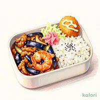 Special Pork and Eggplant Bento