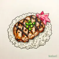 炭火鶏ハラミ丼