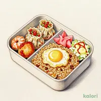 チャーハン入り中華弁当