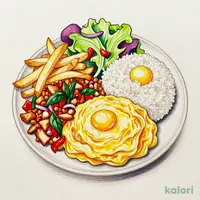 ガパオオムライス