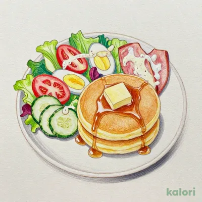 Salad and Pancake