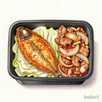 さんまフライ＆しょうが焼き　おかずのみ