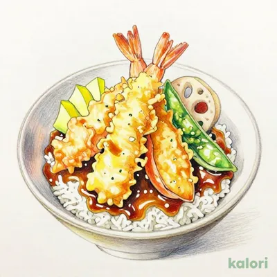 Seafood Tempura and Egg Bowl