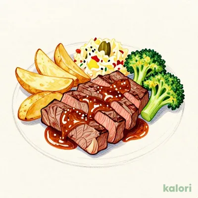 Beef Cut Steak, Side Dish Only