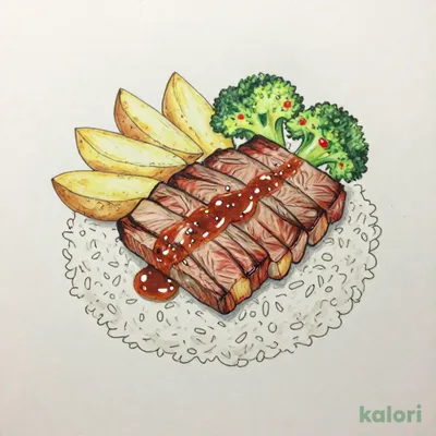 Beef Cut Steak Rice Bowl