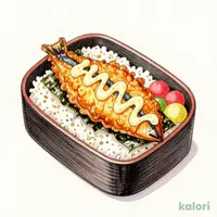 Fried Horse Mackerel Nori Bento