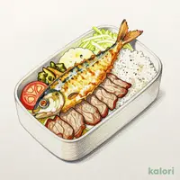 アジフライ＆しょうが焼き弁当