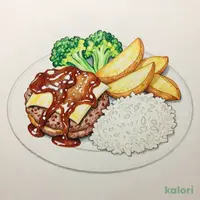 Double Cheese Hamburg Steak Bento (Double Meat)
