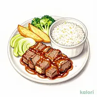 倍盛ビーフカットステーキ弁当(肉2倍)