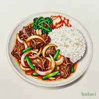 Beef Kalbi and Offal Rice Bowl