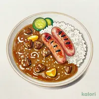 プレミアム牛肉黒カレー(ウインナー)