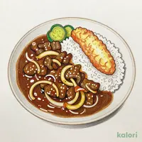 プレミアム牛肉黒カレー(白身フライ)