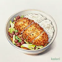 牛キャベ丼(メンチカツ)