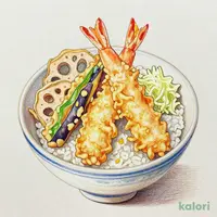 おろし得天丼