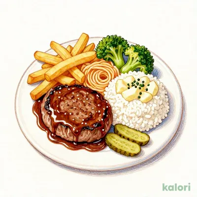 Demi-Glace Hamburger Bento