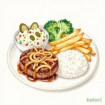 和風オニオンソースハンバーグ弁当