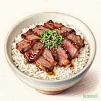ステーキ丼定食