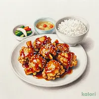 チキンチキンごぼう定食