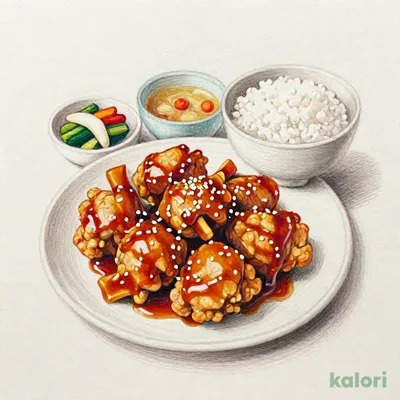 チキンチキンごぼう定食