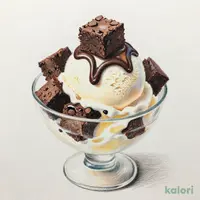 ブラウニーパフェ