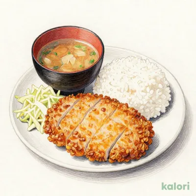 三元豚ロースかつ定食