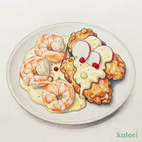 海老マヨとから揚げみぞれ酢単品