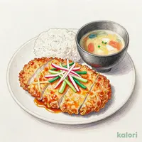野菜たっぷりおろしかつ定食