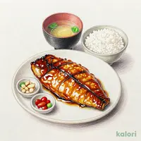 銀ひらすの照り焼き定食