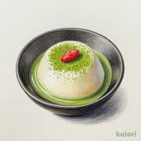 抹茶杏仁豆腐