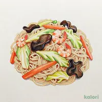 冷凍 焼海老のビーフン