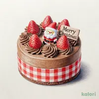 【2】国産いちごのベルギーショコラケーキ