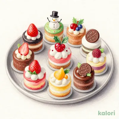 【7】クリスマスプチケーキバイキング