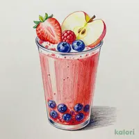 LÅNGLUR ロングルール, フルーツスムージー, レッド/ビタミンC入り, 200 ml