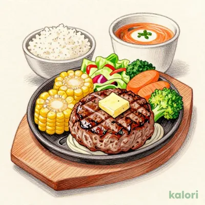 Wild Hamburg Steak with Onion Sauce (200g)