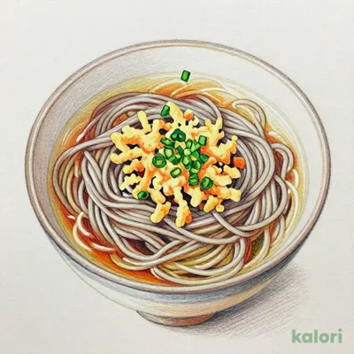 Tanuki Soba (Soba Noodles with Tempura Flakes)