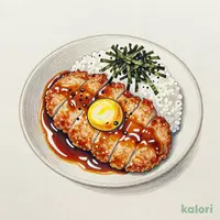 Katsudon (Pork Cutlet Rice Bowl) with Soup