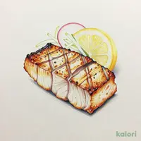 まぐろカマ塩焼き